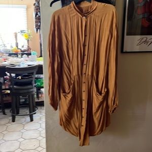 Free People button down dress or over shirt